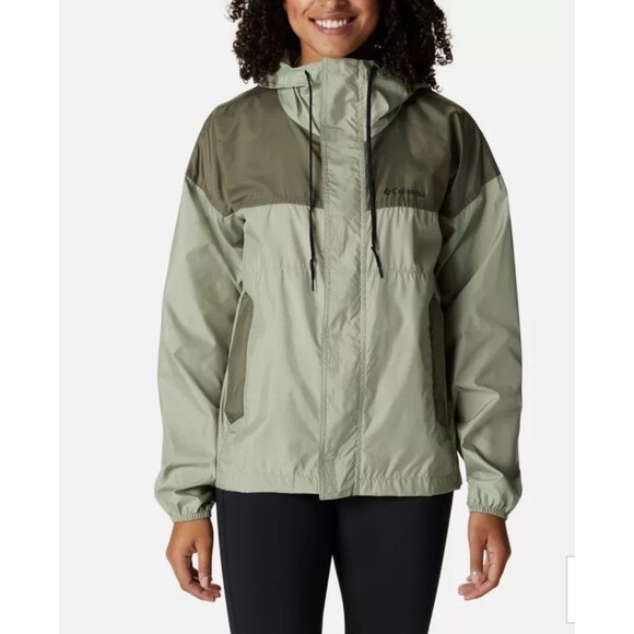 Columbia Womens Flash Challenger Windbreaker Jacket Olive - Size XL - Picture 1 of 12